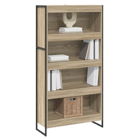 vidaXL Book Cabinet 2 pcs Sonoma 80 x 30 x 155 cm Engineered Wood