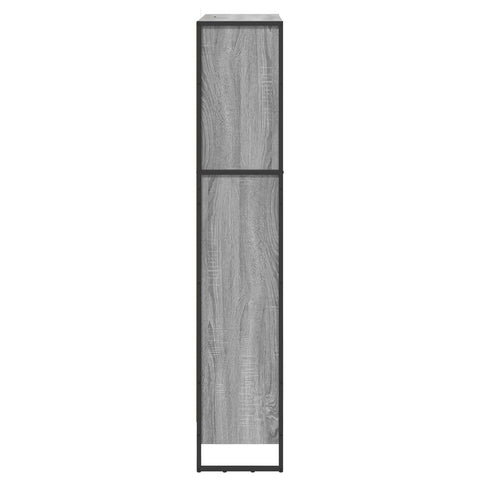 vidaXL Book Cabinet 2 pcs Grey Sonoma 80 x 30 x 155 cm Engineered Wood