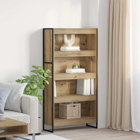vidaXL Book Cabinet 2 pcs Artisian Oak 80 x 30 x 155 cm
