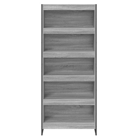 vidaXL Book Cabinet 2 pcs Grey Sonoma 80 x 30 x 189.5 cm