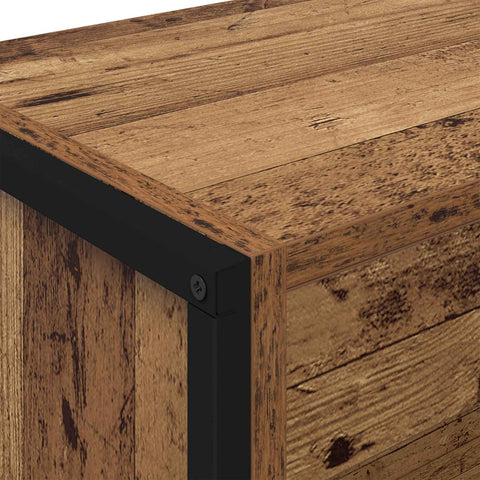 vidaXL Book Cabinet 2 pcs Old Wood 80 x 30 x 189.5 cm Engineered Wood