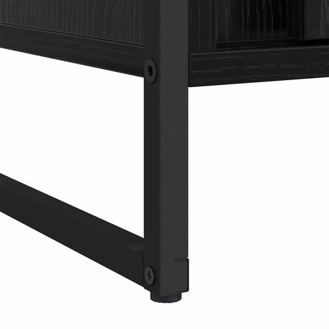 vidaXL Warderobe 2 pcs Black Oak 50 x 50 x 200 cm Engineered Wood