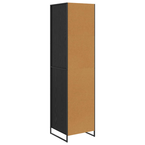 vidaXL Warderobe 2 pcs Black Oak 50 x 50 x 200 cm Engineered Wood