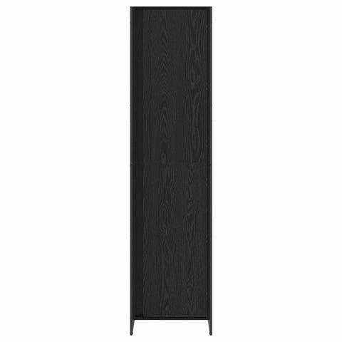 vidaXL Warderobe 2 pcs Black Oak 50 x 50 x 200 cm Engineered Wood