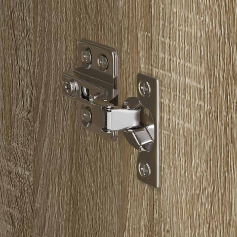 vidaXL Warderobe 2 pcs Sonoma 50 x 50 x 200 cm Engineered Wood