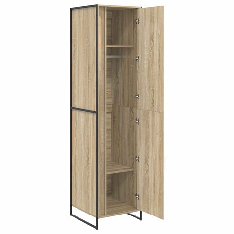 vidaXL Warderobe 2 pcs Sonoma 50 x 50 x 200 cm Engineered Wood