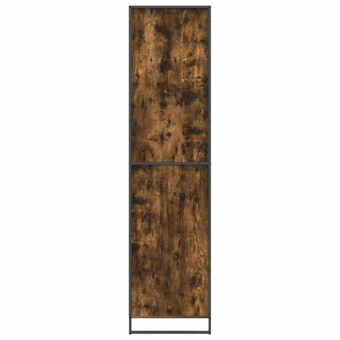 vidaXL Warderobe 2 pcs Smoke Oak 50 x 50 x 200 cm Engineered Wood