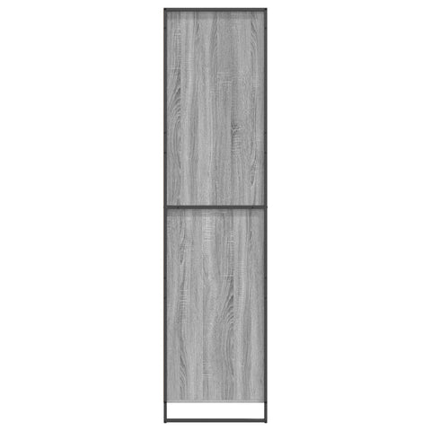 vidaXL Warderobe 2 pcs Grey Sonoma 50 x 50 x 200 cm Engineered Wood