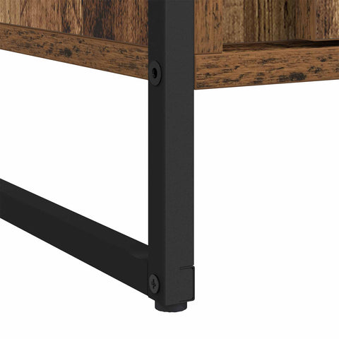 vidaXL Warderobe 2 pcs Old Wood 50 x 50 x 200 cm Engineered Wood