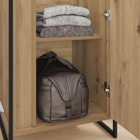 vidaXL Warderobe 2 pcs Artisian Oak 50 x 50 x 200 cm Engineered Wood