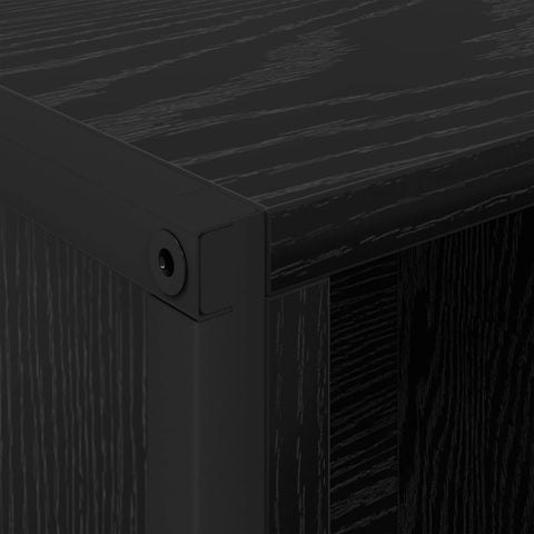 vidaXL Book Cabinet 2 pcs Black Oak 99.5 x 30 x 108.5 cm