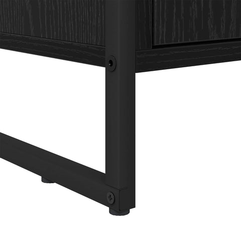 vidaXL Book Cabinet 2 pcs Black Oak 99.5 x 30 x 108.5 cm