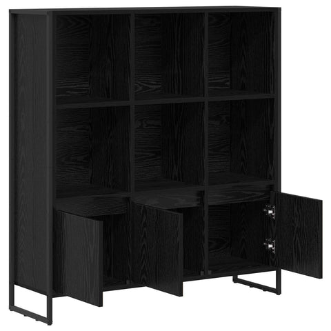 vidaXL Book Cabinet 2 pcs Black Oak 99.5 x 30 x 108.5 cm