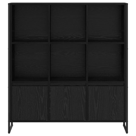 vidaXL Book Cabinet 2 pcs Black Oak 99.5 x 30 x 108.5 cm