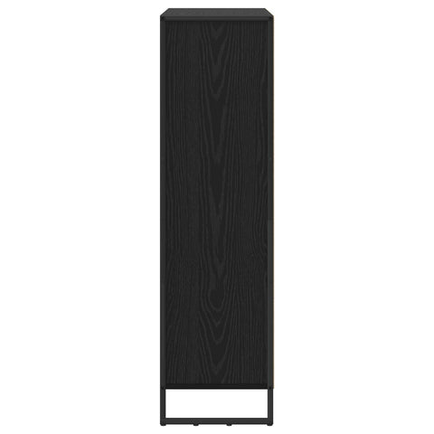 vidaXL Book Cabinet 2 pcs Black Oak 99.5 x 30 x 108.5 cm