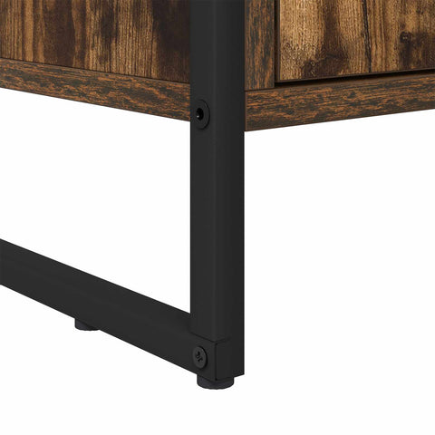 vidaXL Book Cabinet 2 pcs Smoke Oak 99.5 x 30 x 108.5 cm