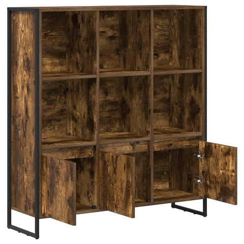 vidaXL Book Cabinet 2 pcs Smoke Oak 99.5 x 30 x 108.5 cm