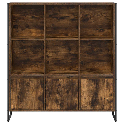 vidaXL Book Cabinet 2 pcs Smoke Oak 99.5 x 30 x 108.5 cm