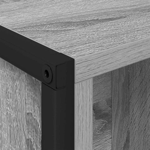 vidaXL Book Cabinet 2 pcs Grey Sonoma 99.5 x 30 x 108.5 cm