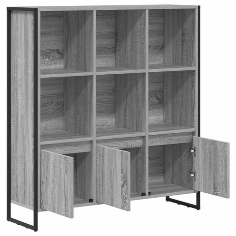 vidaXL Book Cabinet 2 pcs Grey Sonoma 99.5 x 30 x 108.5 cm