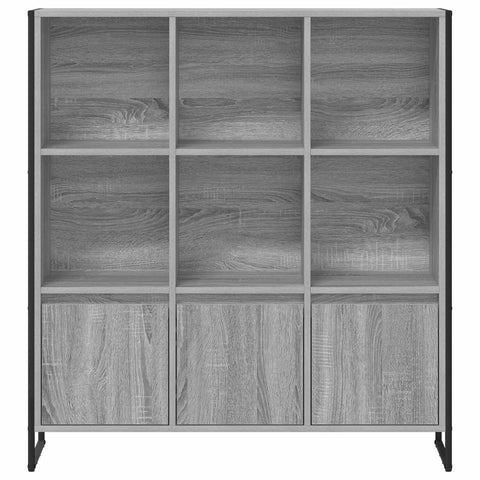 vidaXL Book Cabinet 2 pcs Grey Sonoma 99.5 x 30 x 108.5 cm