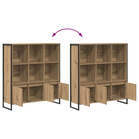 vidaXL Book Cabinet 2 pcs Artisian Oak 99.5 x 30 x 108.5 cm