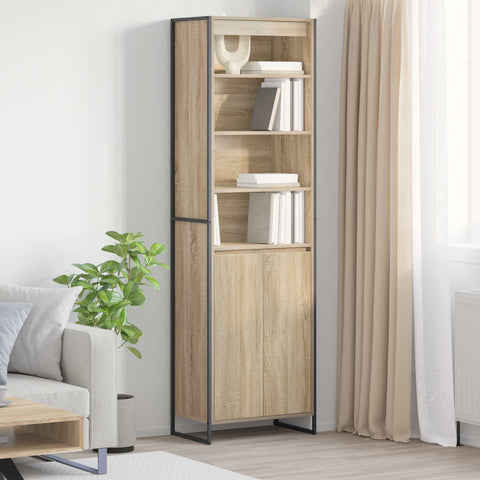 vidaXL Tall Cabinets 2 pcs Sonoma 60 x 36 x 300 cm Engineered Wood
