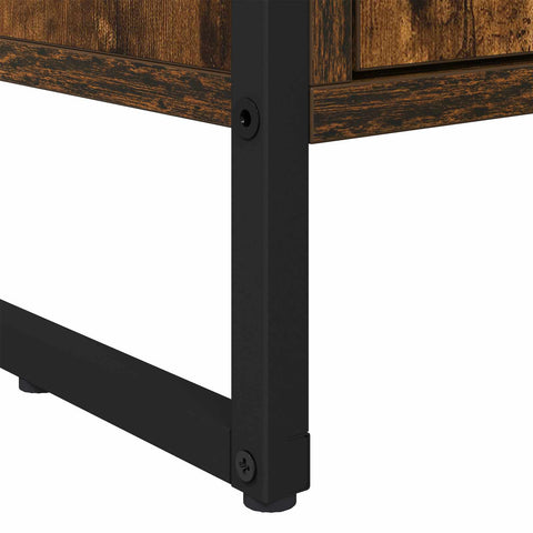 vidaXL Tall Cabinets 2 pcs Smoke Oak 60 x 36 x 300 cm Engineered Wood