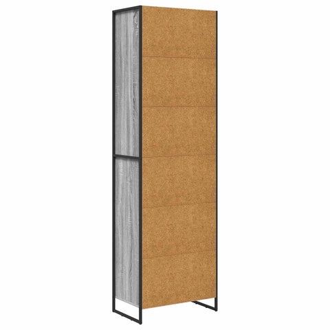 vidaXL Tall Cabinets 2 pcs Grey Sonoma 60 x 36 x 300 cm