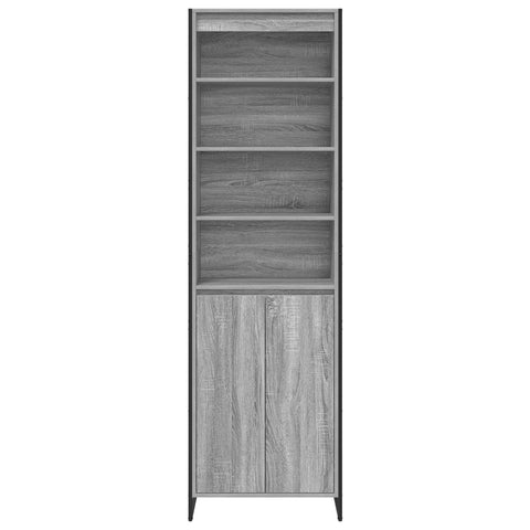 vidaXL Tall Cabinets 2 pcs Grey Sonoma 60 x 36 x 300 cm