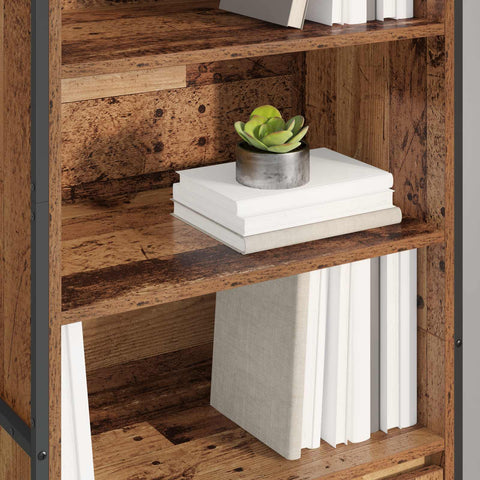 vidaXL Tall Cabinets 2 pcs Old Wood 60 x 36 x 300 cm Engineered Wood