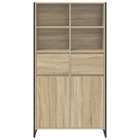 vidaXL Sideboard 2 pcs Sonoma 81 x 36 x 150.5 cm Engineered Wood