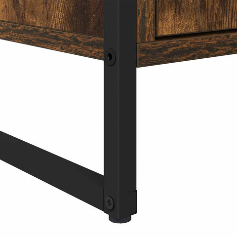 vidaXL Sideboard 2 pcs Smoke Oak 81 x 36 x 150.5 cm Engineered Wood