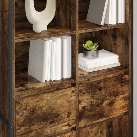 vidaXL Sideboard 2 pcs Smoke Oak 81 x 36 x 150.5 cm Engineered Wood