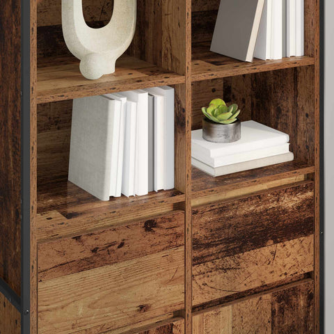 vidaXL Sideboard 2 pcs Old Wood 81 x 36 x 150.5 cm Engineered Wood