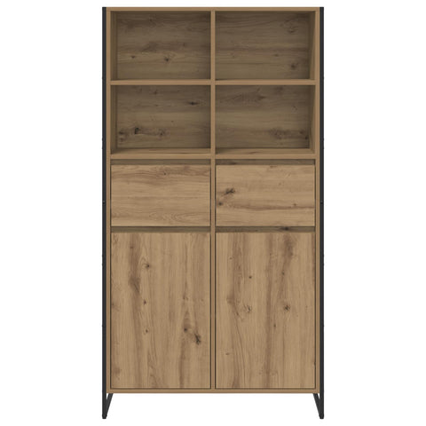 vidaXL Sideboard 2 pcs Artisian Oak 81 x 36 x 150.5 cm Engineered Wood