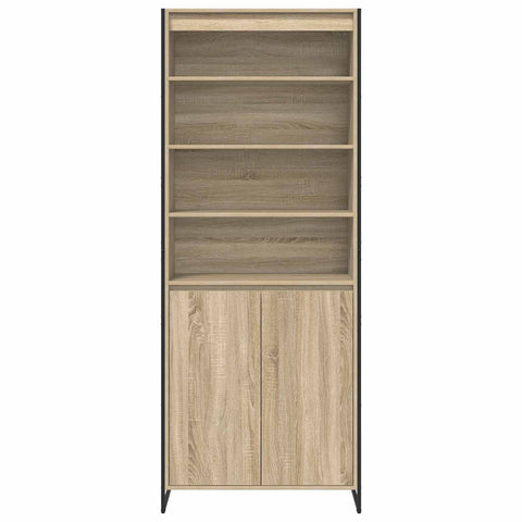 vidaXL Tall Cabinets 2 pcs Sonoma 79 x 36 x 300 cm Engineered Wood