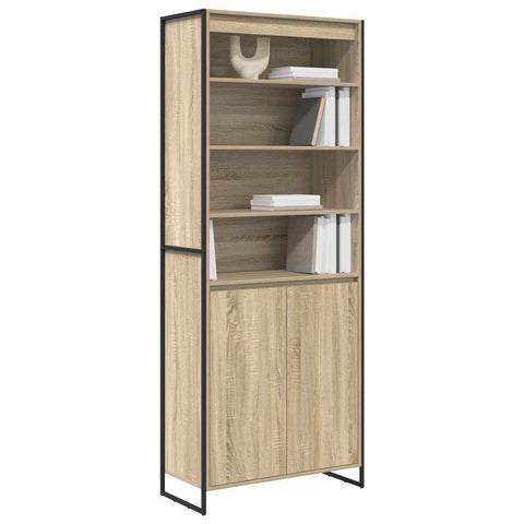 vidaXL Tall Cabinets 2 pcs Sonoma 79 x 36 x 300 cm Engineered Wood