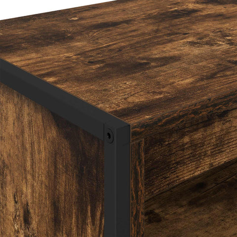 vidaXL Tall Cabinets 2 pcs Smoke Oak 79 x 36 x 300 cm Engineered Wood