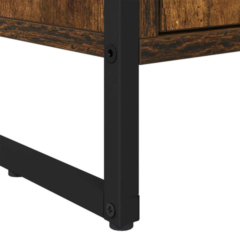 vidaXL Tall Cabinets 2 pcs Smoke Oak 79 x 36 x 300 cm Engineered Wood