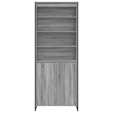 vidaXL Tall Cabinets 2 pcs Grey Sonoma 79 x 36 x 300 cm