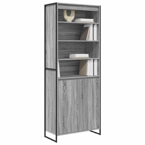 vidaXL Tall Cabinets 2 pcs Grey Sonoma 79 x 36 x 300 cm
