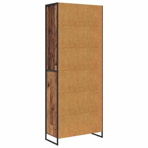 vidaXL Tall Cabinets 2 pcs Old Wood 79 x 36 x 300 cm Engineered Wood