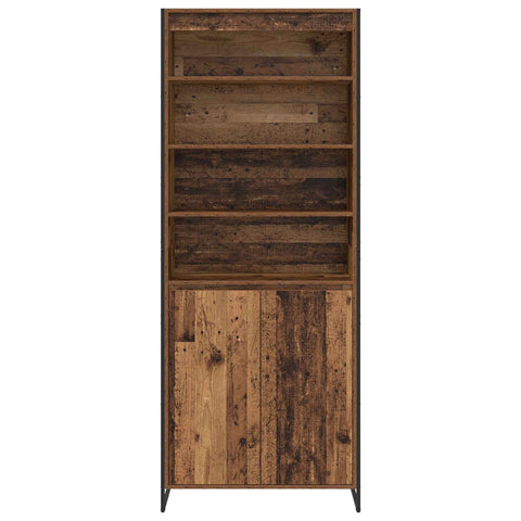 vidaXL Tall Cabinets 2 pcs Old Wood 79 x 36 x 300 cm Engineered Wood