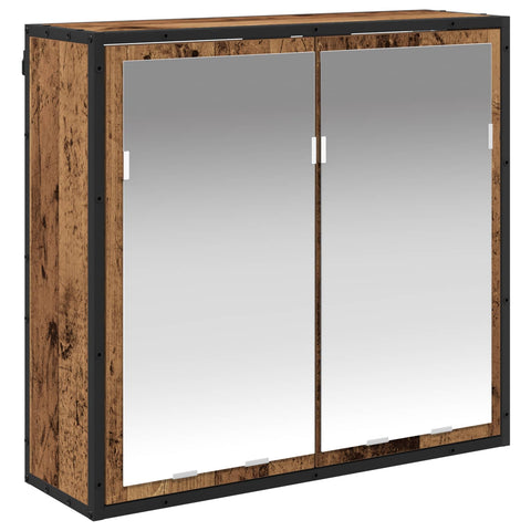 vidaXL Bathroom Furniture Set with Drawer Old Wood Engineered Wood