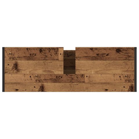 vidaXL Bathroom Furniture Set with Drawer Old Wood Engineered Wood