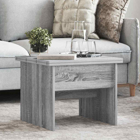 vidaXL Coffee Table Grey Sonoma 55 x 54.5 x 45 cm Engineered wood
