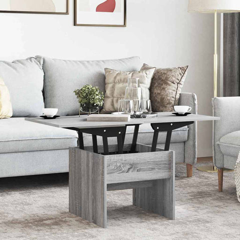 vidaXL Coffee Table Grey Sonoma 55 x 54.5 x 45 cm Engineered wood