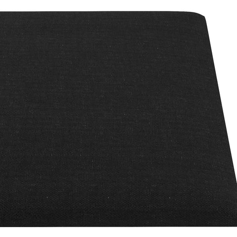 vidaXL Wall Headboard 12 pcs Black 90 x 15 cm Fabric