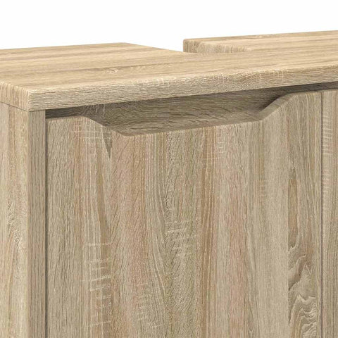 vidaXL Bathroom Basin Cabinet with Shelf Sonoma Oak 60 x 30 x 60 cm